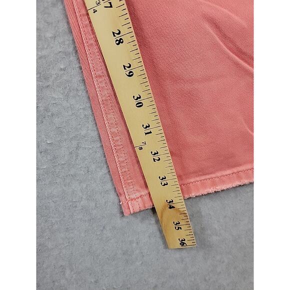 NWT Vervet Leslie Pink Denim Distressed High Rise Vintage Flare Jeans Women's 28 - Picture 10 of 13